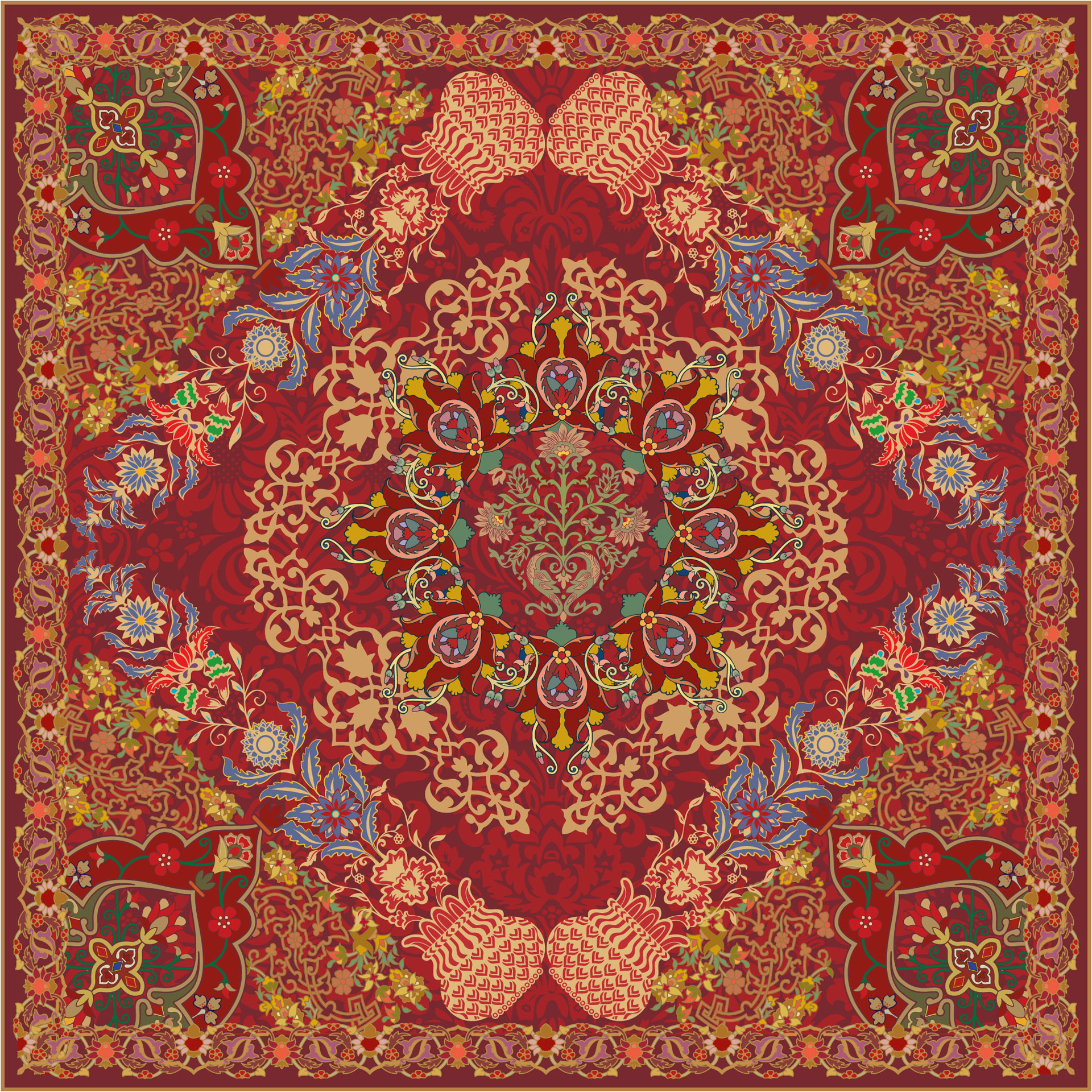 Kashmiri carpet