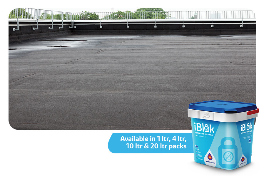 iBlok Waterstop Roof Coat for terrace and parapet walls